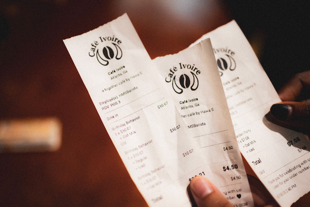 Café Ivoire garage pop-up setup in Atlanta